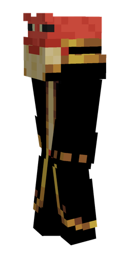 Black skin: body, left side render