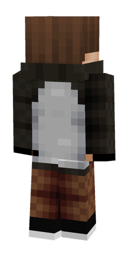 Black skin: body, back render