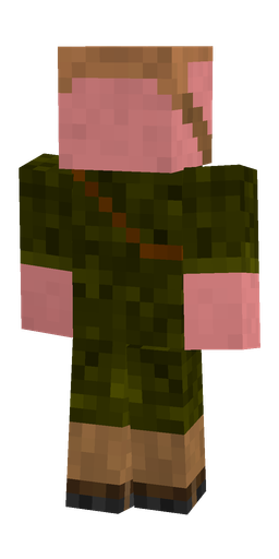 Black skin: body, back render