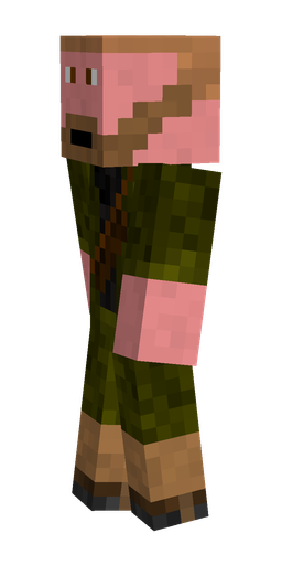 Black skin: body, left side render
