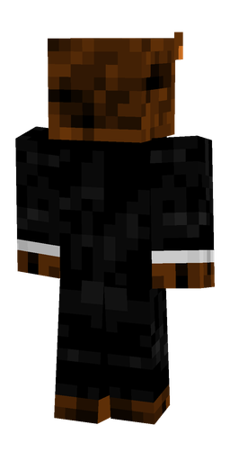 Black skin: body, back render