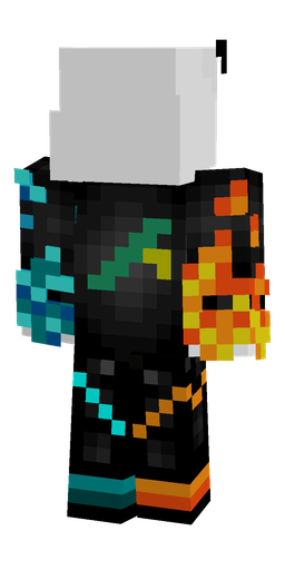 Black skin: body, back render