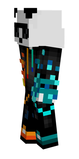 Black skin: body, left side render