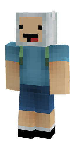 Blue skin: body, front render