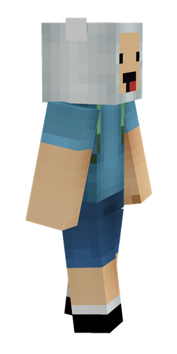 Blue skin: body, right side render
