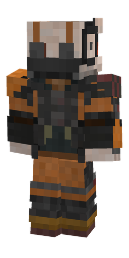Black skin: body, back render