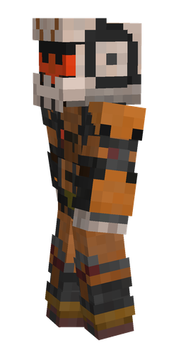 Black skin: body, left side render