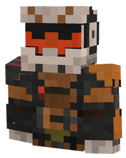 Black skin: bust render