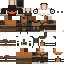 Black skin: raw texture render