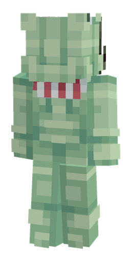 Green skin: body, back render