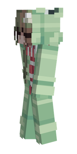 Green skin: body, left side render