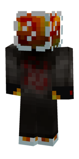 Black skin: body, back render