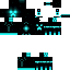 Black skin: raw texture render