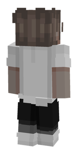 Black skin: body, back render