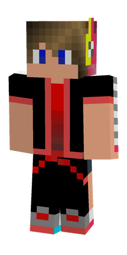 Black skin: body, back render