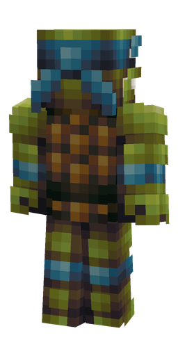 Black skin: body, back render