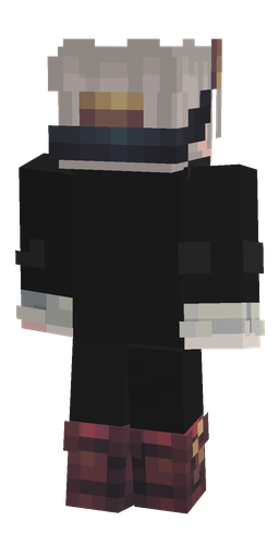 Black skin: body, back render