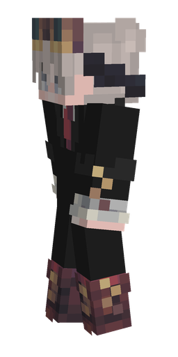 Black skin: body, left side render