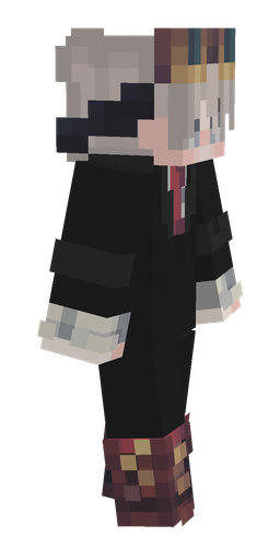 Black skin: body, right side render