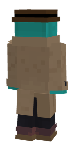 Black skin: body, back render