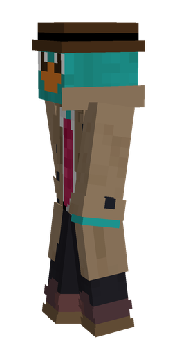 Black skin: body, left side render
