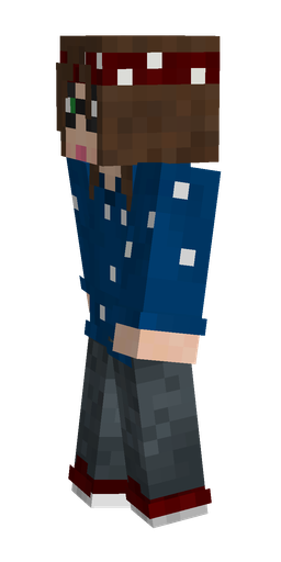 Black skin: body, left side render