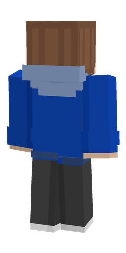 Black skin: body, back render