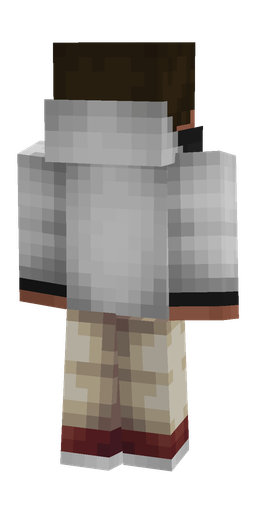 Brown skin: body, back render
