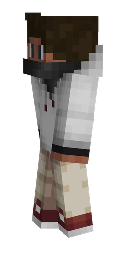 Brown skin: body, left side render