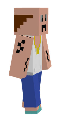 Blue skin: body, right side render