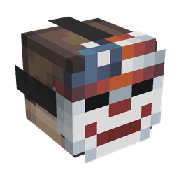 Black skin: head render