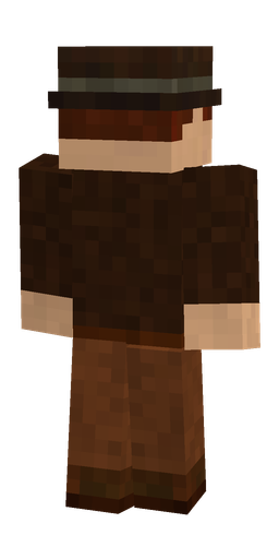 Brown skin: body, back render