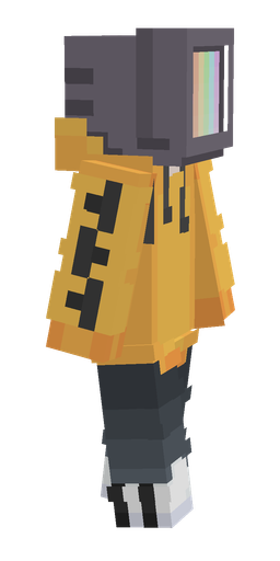 Black skin: body, right side render