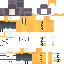 Black skin: raw texture render