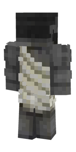 Black skin: body, back render