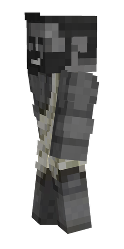 Black skin: body, left side render