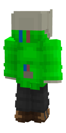 Black skin: body, back render