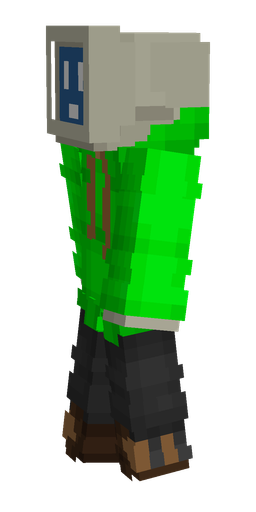 Black skin: body, left side render