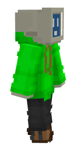 Black skin: body, right side render