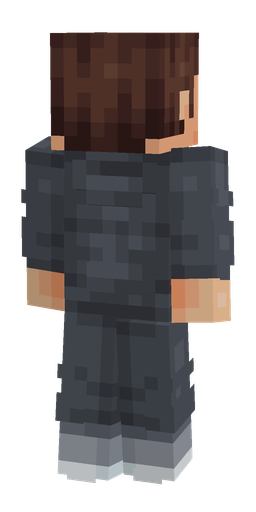 Black skin: body, back render