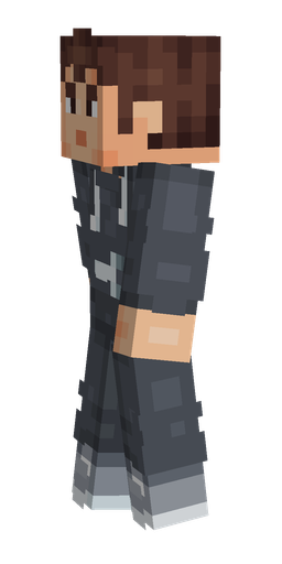 Black skin: body, left side render