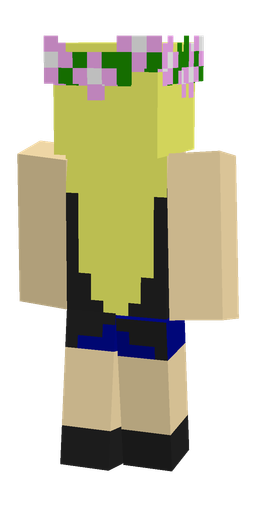 Black skin: body, back render