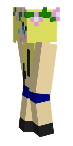 Black skin: body, left side render