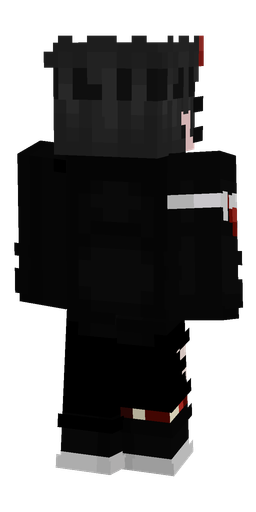 Black skin: body, back render