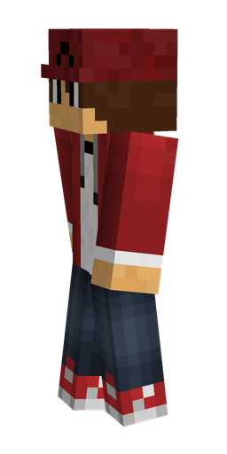 Blue skin: body, left side render