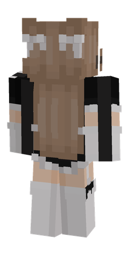 Black skin: body, back render