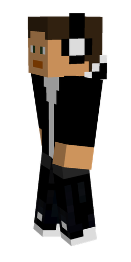 Black skin: body, left side render