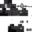 Black skin: raw texture render