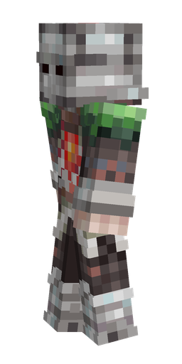 Black skin: body, left side render