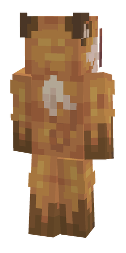 Brown skin: body, back render